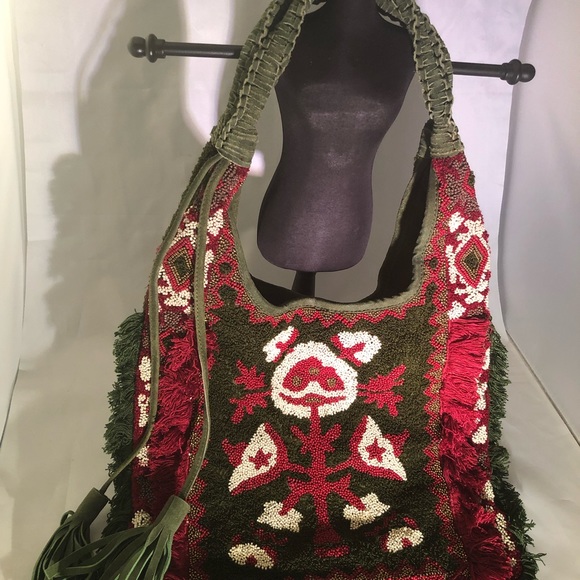 Beautiful handcrafted beaded designer bag - Picture 3 of 3